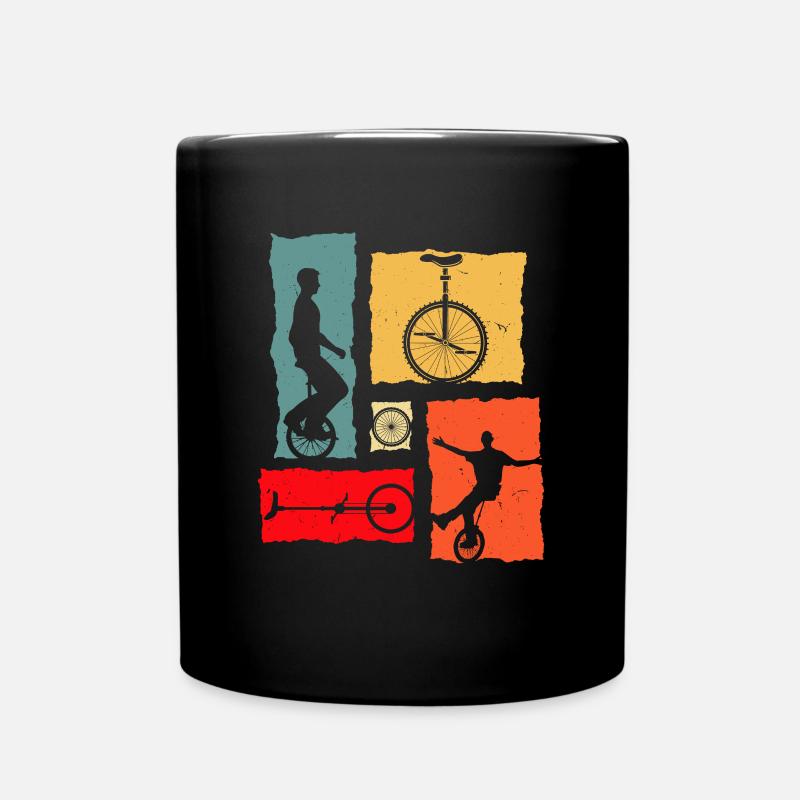 Rétro monocycle - Mug uni - noir