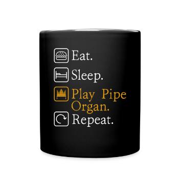 Organist: Organist, Church Organist, Organ - Full Colour Mug - black - Front