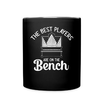 Organiste : organiste, organiste d’église, orgue - Mug uni - noir - Devant