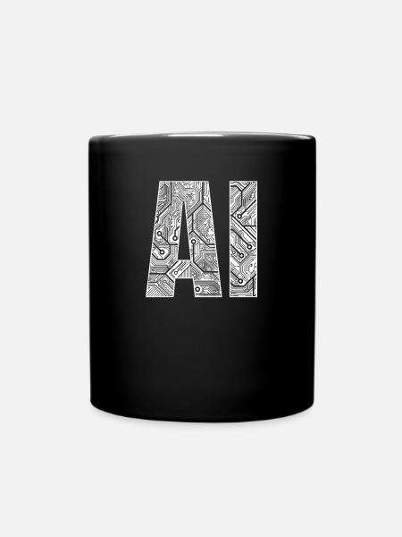 AI - Machine Learning Artificial Intelligence - Tasse einfarbig - Schwarz