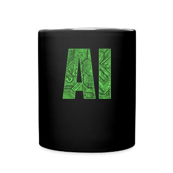 Intelligence artificielle Ai - Mug uni - noir - Devant