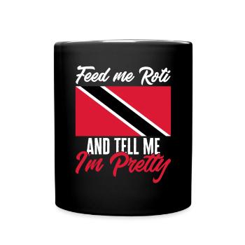 Trinidad und Tobago Flagge - Tasse einfarbig - Schwarz - Vorne