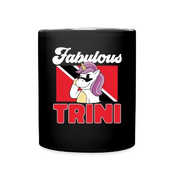 Drapeau de Trinité-et-Tobago - Mug uni - noir - Devant