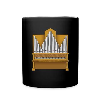 Organist: Organist, Church Organist, Organ - Full Colour Mug - black - Front