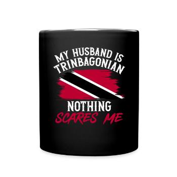 Trinidad und Tobago Flagge - Tasse einfarbig - Schwarz - Vorne