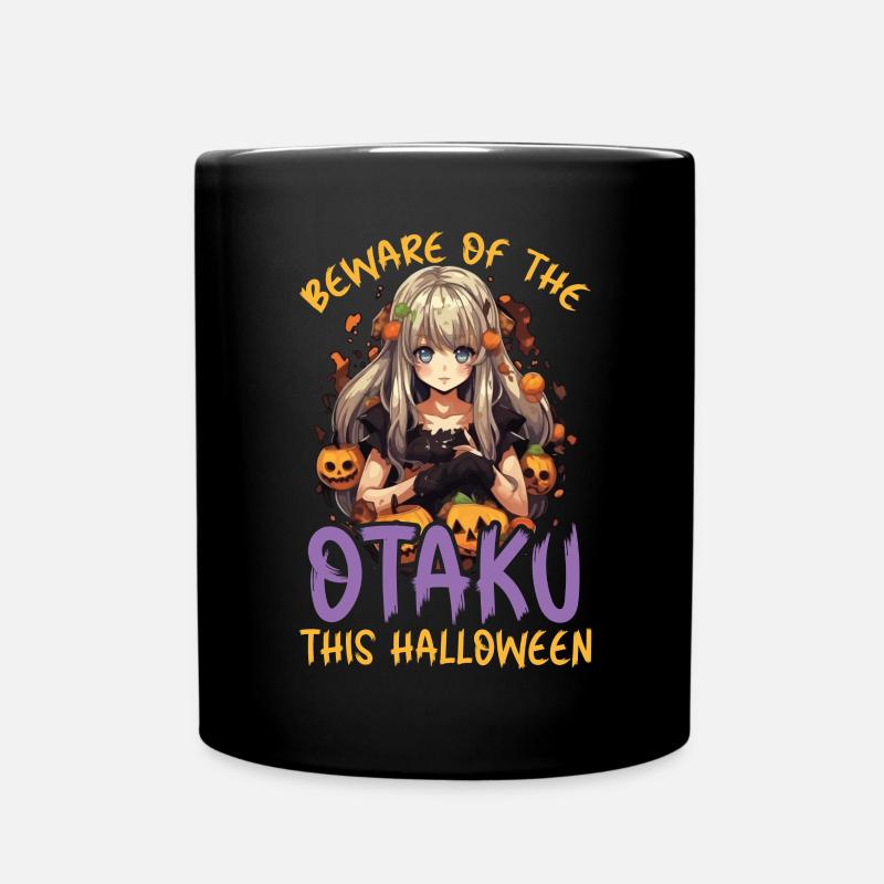 Anime Halloween Kawaii Süßes oder Saures Gruseliger Manga - Tasse einfarbig - Schwarz