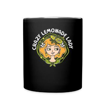 Crazy Lemonade Lady Lemonade Lemonade - Full Colour Mug - black - Front