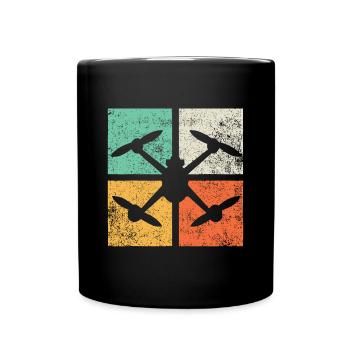 Drones Pilote Quadcopter FPV Drone Racingfpv racing - Mug uni - noir - Devant