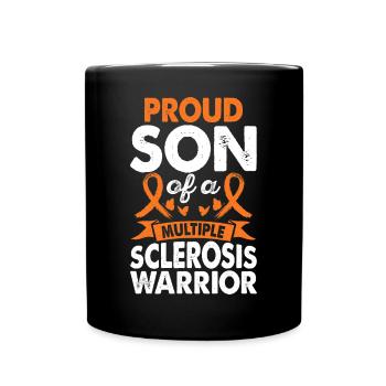 Son Multiple Sclerosis Warrior Awareness Month - Full Colour Mug - black - Front