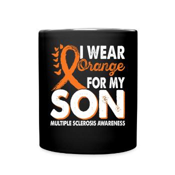 Wear orange for the month of the - Full Colour Mug - black - Front