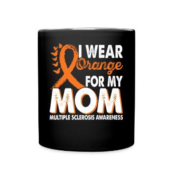 Wear orange for Month of Consciousness - Full Colour Mug - black - Front