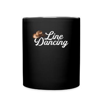 Line dancing - Tasse einfarbig - Schwarz - Vorne