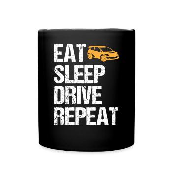 Racing Car Driver Saying Rally Motorsport Gift - Full Colour Mug - black - Front