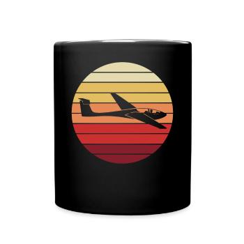 Planeur Planeur Pilote Avion Cadeau - Mug uni - noir - Devant