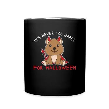 Quokka il n’est jamais trop tôt pour les diables d’Halloween - Mug uni - noir - Devant