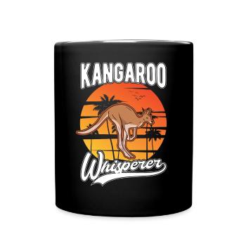 Kangaroo Whisperer Australia Kangaroo - Full Colour Mug - black - Front