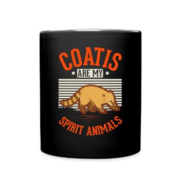 Coati Animal Proboscis Ours Coati - Mug uni - noir - Devant