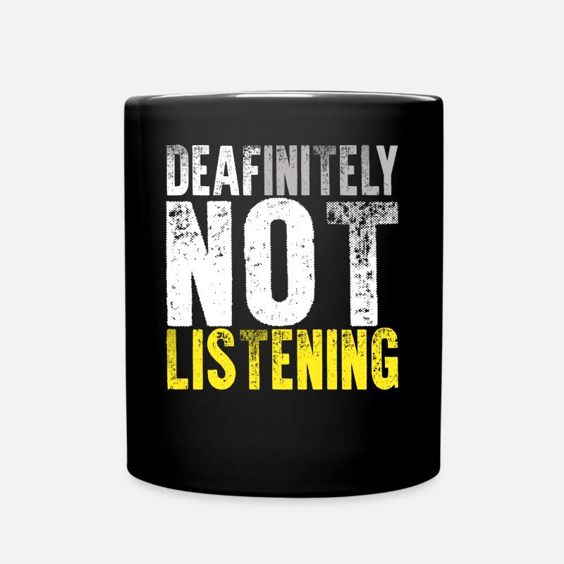 Fierté sourde en ASL Langue des signes - Mug uni - noir