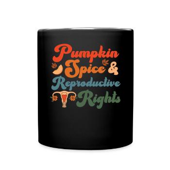 Féministe Automne Automne Citrouille Épice - Mug uni - noir - Devant