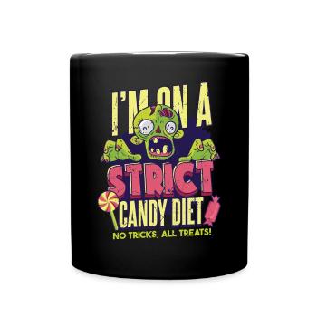 Zombie Halloween Candy - Full Colour Mug - black - Front