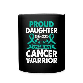 Daughter of Warrior Awareness Month for - Full Colour Mug - black - Front