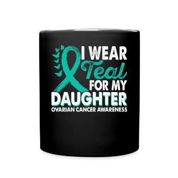 Wear teal for Month of Consciousness - Full Colour Mug - black - Front