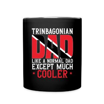 Trinidad und Tobago Flagge - Tasse einfarbig - Schwarz - Vorne