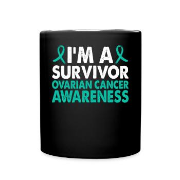 Ovarian Cancer Awareness Month for - Full Colour Mug - black - Front