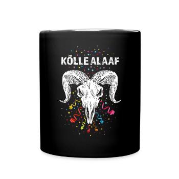 Kölle Alaaf Kölner Karneval Konfetti 5. Jahreszeit - Tasse einfarbig - Schwarz - Vorne