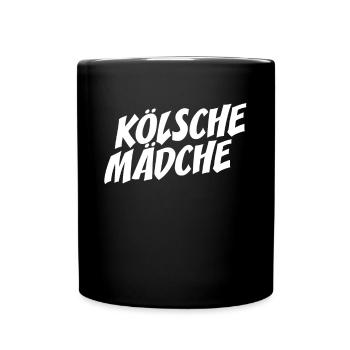Kölsche Mädche Karneval In Kölle Köln Cologne Girl - Tasse einfarbig - Schwarz - Vorne