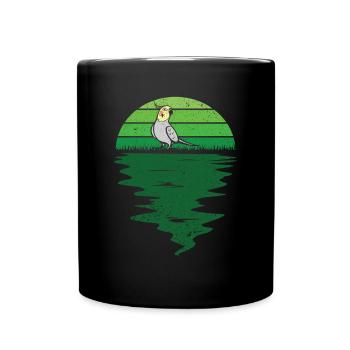 Cockatiel rétro - Cockatiel Bird Lover - Mug uni - noir - Devant