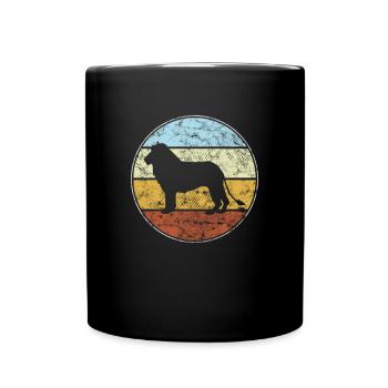 Lion rétro - Mug uni - noir - Devant