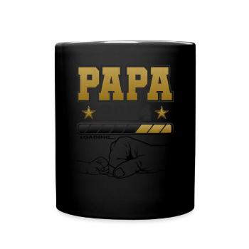 Father-to-be - Dad 2024 loading - Full Colour Mug - black - Front