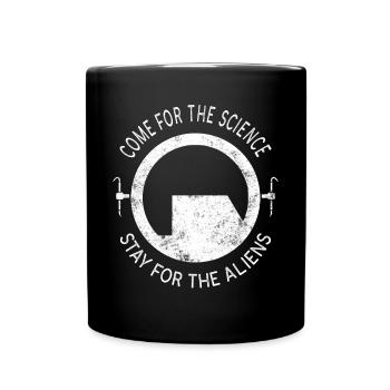 BLACK MESA Come for the science,stay for t. aliens - Tasse einfarbig - Schwarz - Vorne