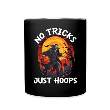 Basketball Halloween Trick Or Treat Spooky Baller - Full Colour Mug - black - Front