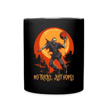 Basketball Halloween Trick Or Treat Spooky Baller - Full Colour Mug - black - Front