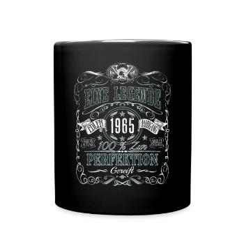 Né en 1965 Année de naissance Une légende Anniversaire - Mug uni - noir - Devant