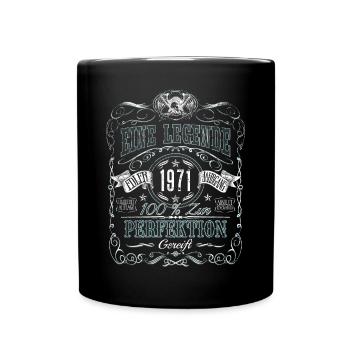 Né en 1971 Année de naissance Une légende Anniversaire - Mug uni - noir - Devant