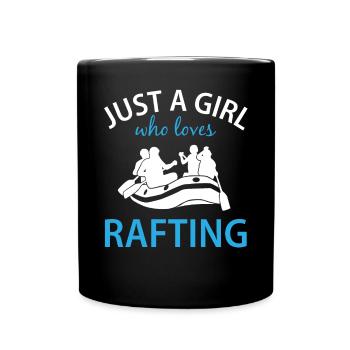Rafting Saying Gift Ladies Girls - Full Colour Mug - black - Front