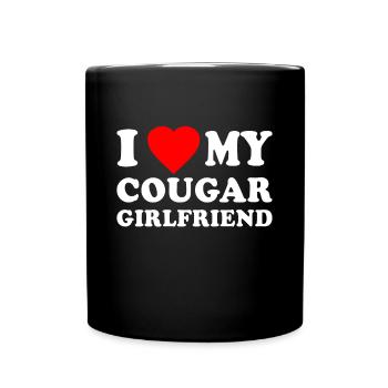 J’aime ma petite amie Cougar - Mug uni - noir - Devant