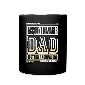 Comptable Papa Cadeau - Mug uni - noir - Devant