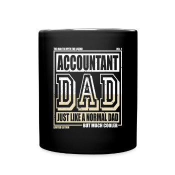 Comptable Papa Cadeau - Mug uni - noir - Devant