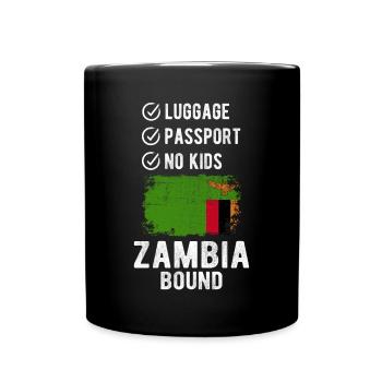 Zambia Souvenir Holidays - Full Colour Mug - black - Front