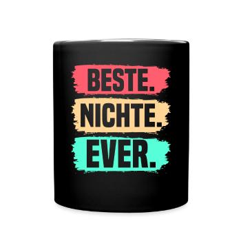 Nichte - Tasse einfarbig - Schwarz - Vorne
