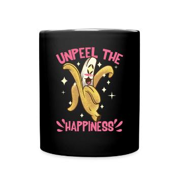Décollez le bonheur - Mug uni - noir - Devant