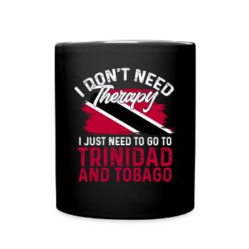 Drapeau de Trinité-et-Tobago - Mug uni - noir - Devant