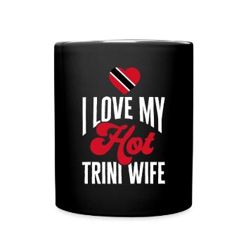 Trinidad und Tobago Flagge - Tasse einfarbig - Schwarz - Vorne