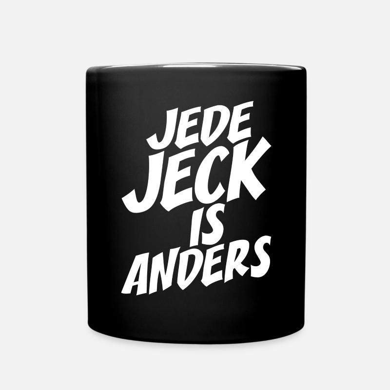 Kölsch Jede Jeck Is Anders Kölner Grundgesetz Köln - Tasse einfarbig - Schwarz