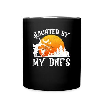 Verfolgt von meinen DNF's - Geocaching Geocacher - Tasse einfarbig - Schwarz - Vorne