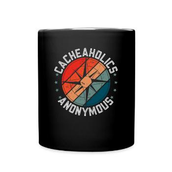 Cacheaholics Anonymous - Geocaching Geocacher - Mug uni - noir - Devant